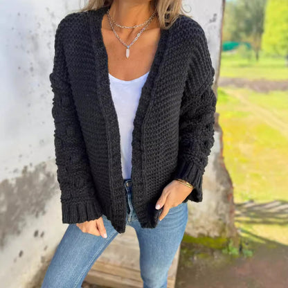 Cardigan en Maille Épaisse au Style Intemporel et Confortable