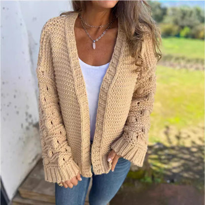 Cardigan en Maille Épaisse au Style Intemporel et Confortable