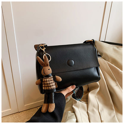 Sac à Bandoulière Chic au Design Minimaliste avec Sangle Décorative